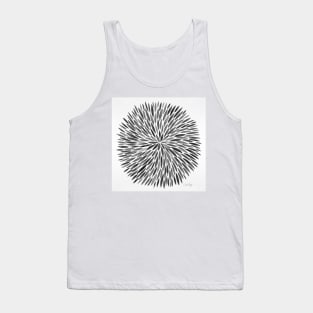 Grey Water Color Burst Tank Top